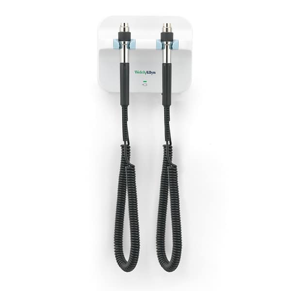 Welch Allyn 77792-MNOBP 777 Green Series Système mural de diagnostic intégré PanOptic MacroView avec illuminateur de gorge SureTemp